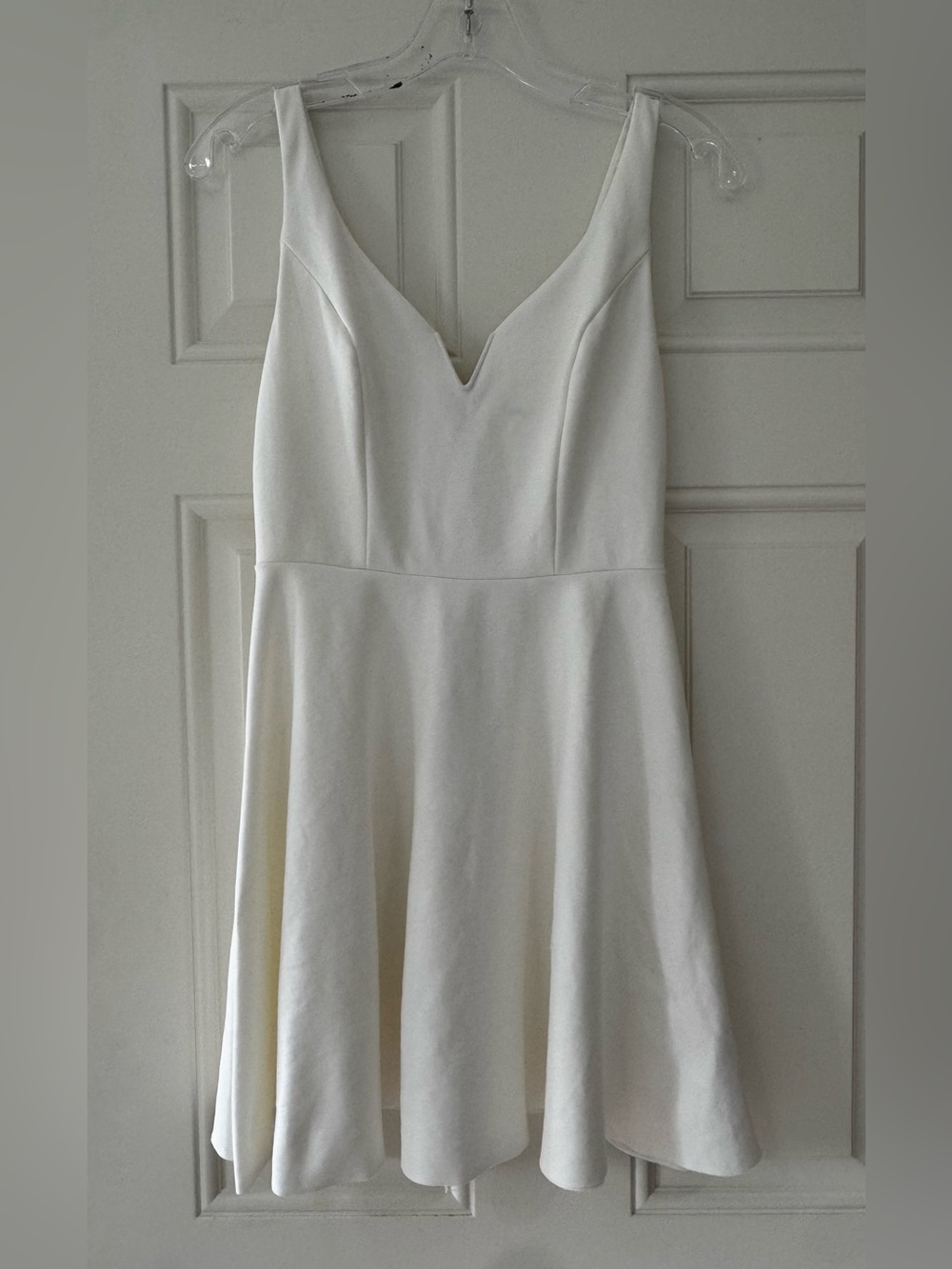 Sleeveless V-Neck Fit & Mini Flare Dress